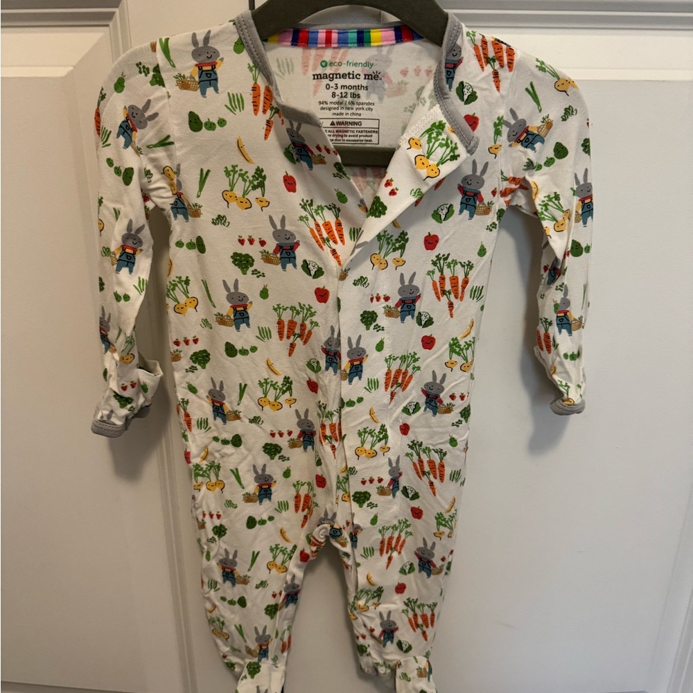 Magnetic Me Bunny Footies with fold over mittens